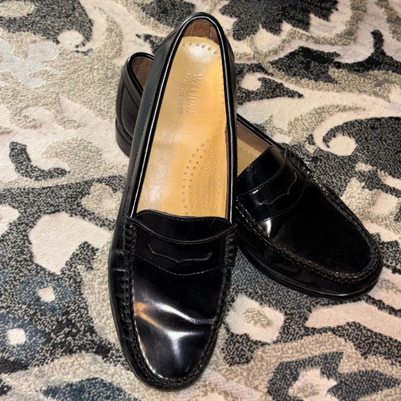 Weejuns Heritage Larson Leather Penny Loafers Black Size 9 - Picture 2 of 10